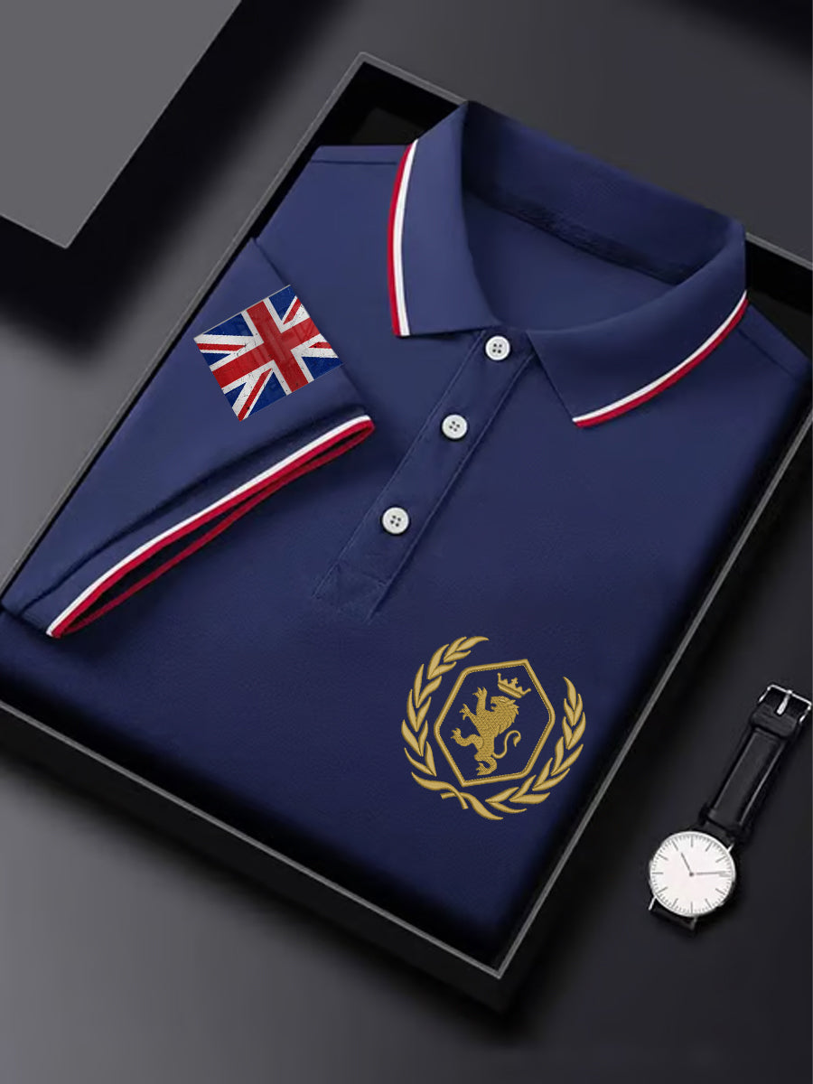 Men's UK Flag  Print Casual Short Sleeve Top