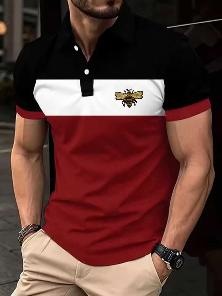 Men's UK Flag  Print Casual Short Sleeve Top