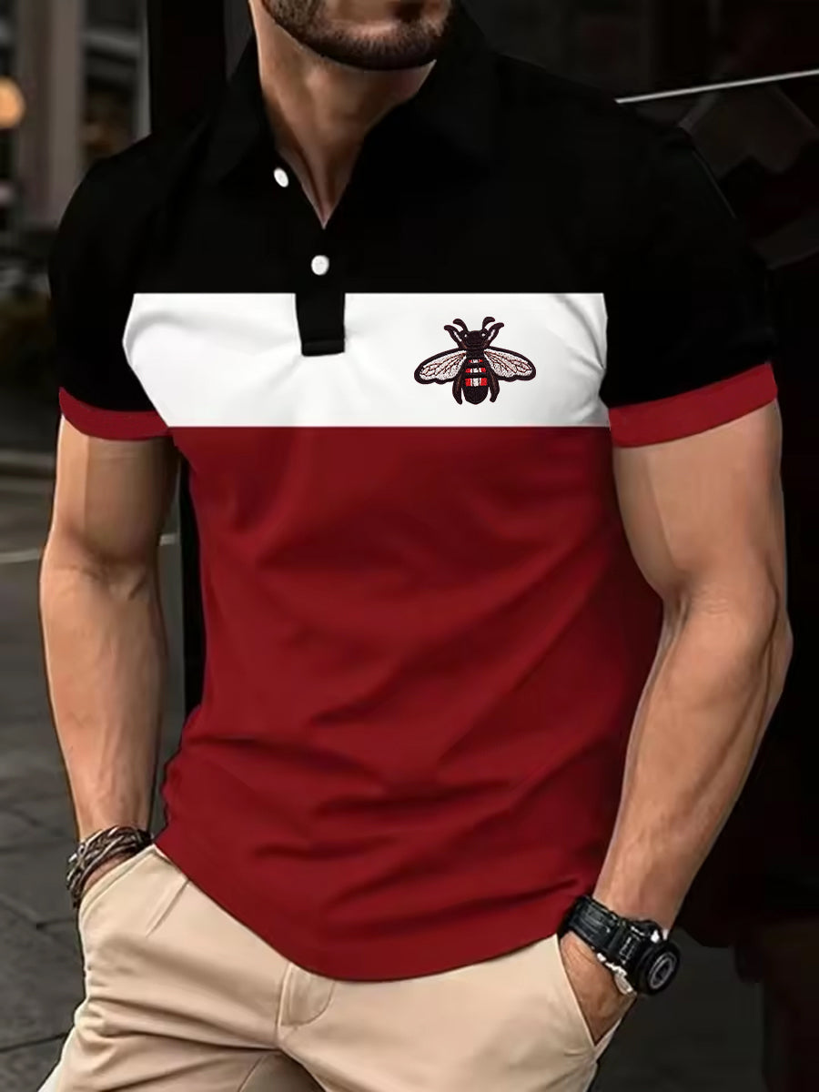 Men's UK Flag  Print Casual Short Sleeve Top