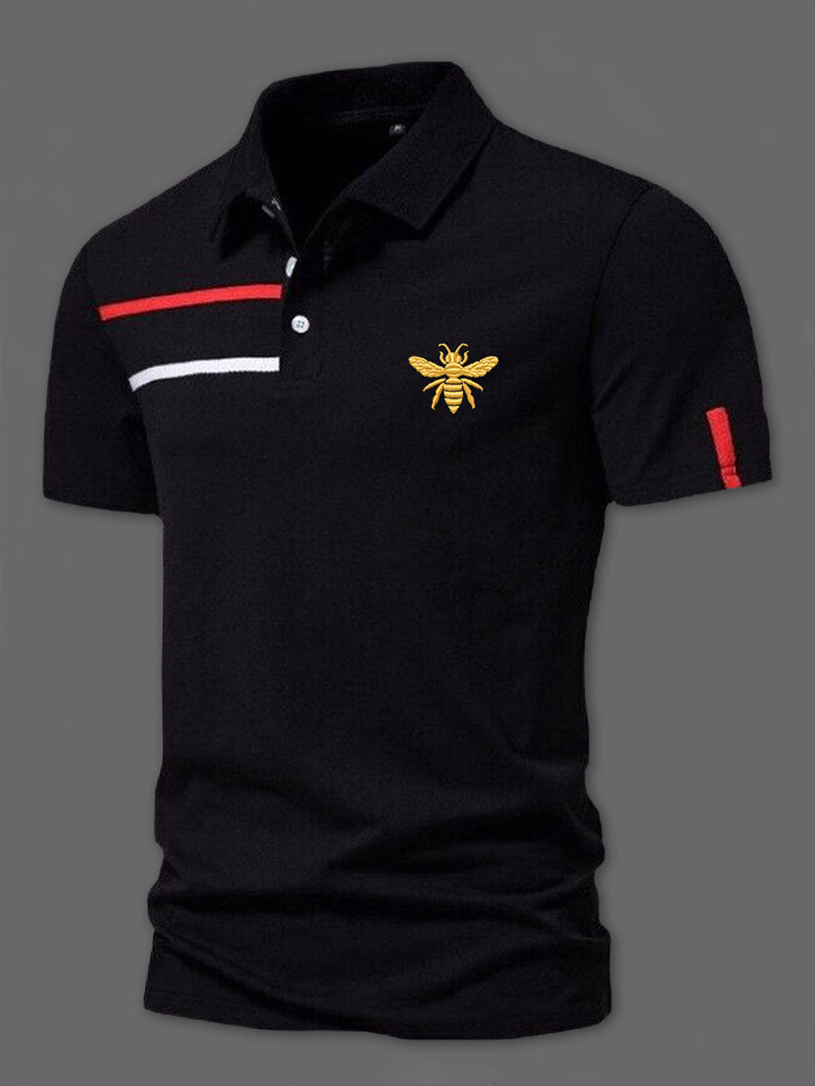 Men's UK Flag Stripes Print Casual Short Sleeve Top