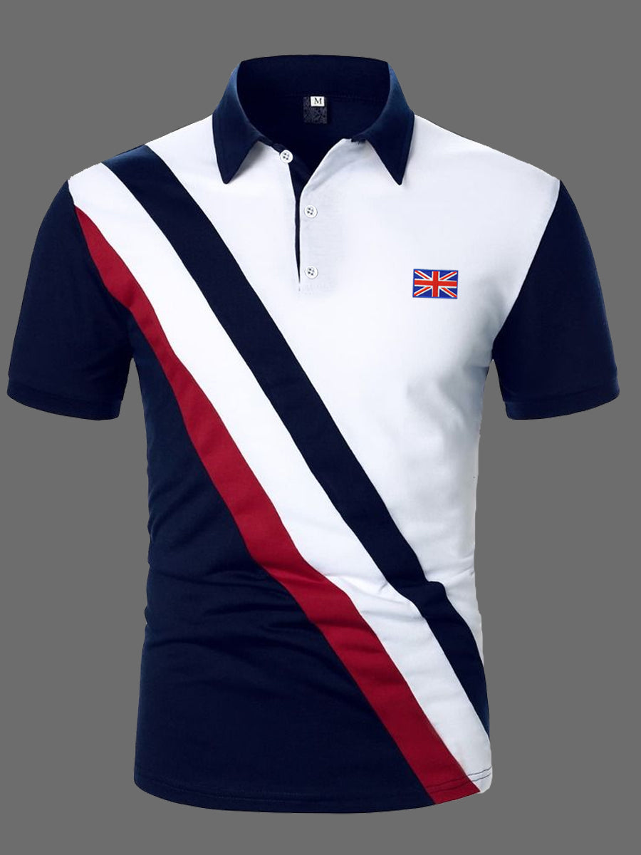 Men's UK Flag Print Casual Top