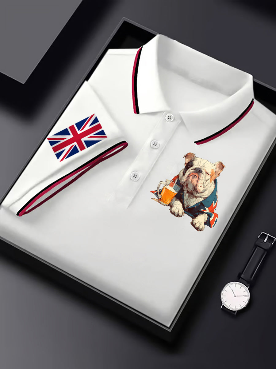 Men's Vintage England Flag Casual Shirt
