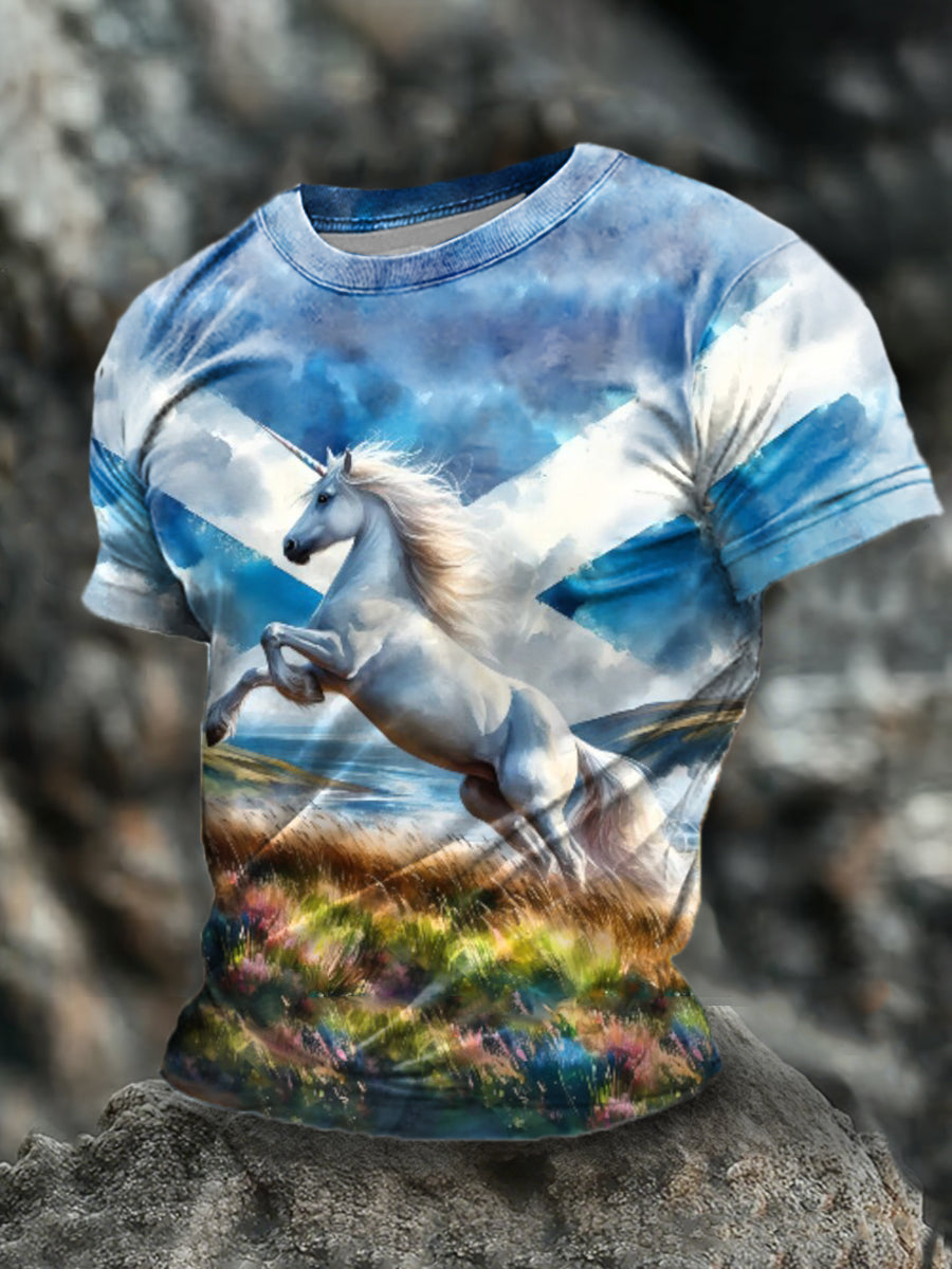 Men's Scottish Unicorn short sleeves t-shirt