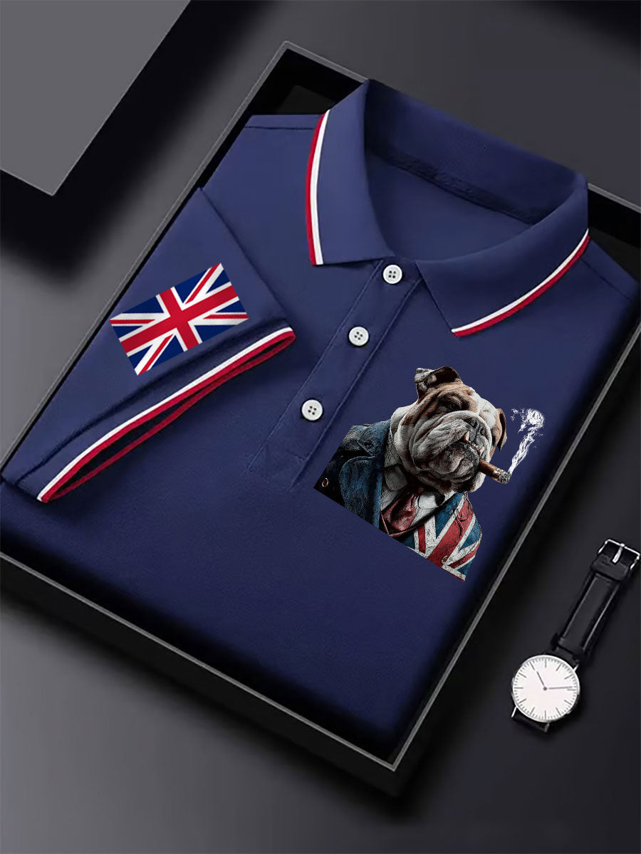 Men's Vintage England Flag Casual Shirt