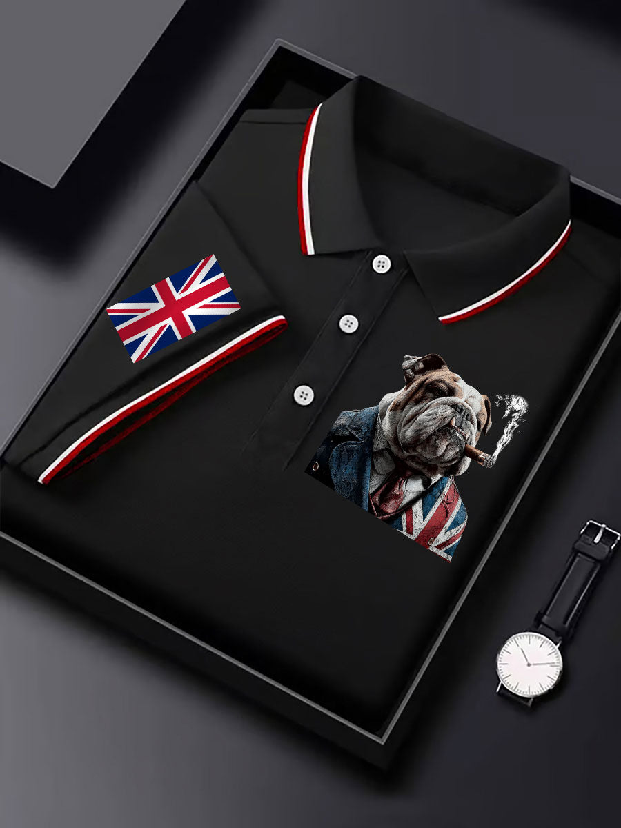 Men's Vintage England Flag Casual Shirt