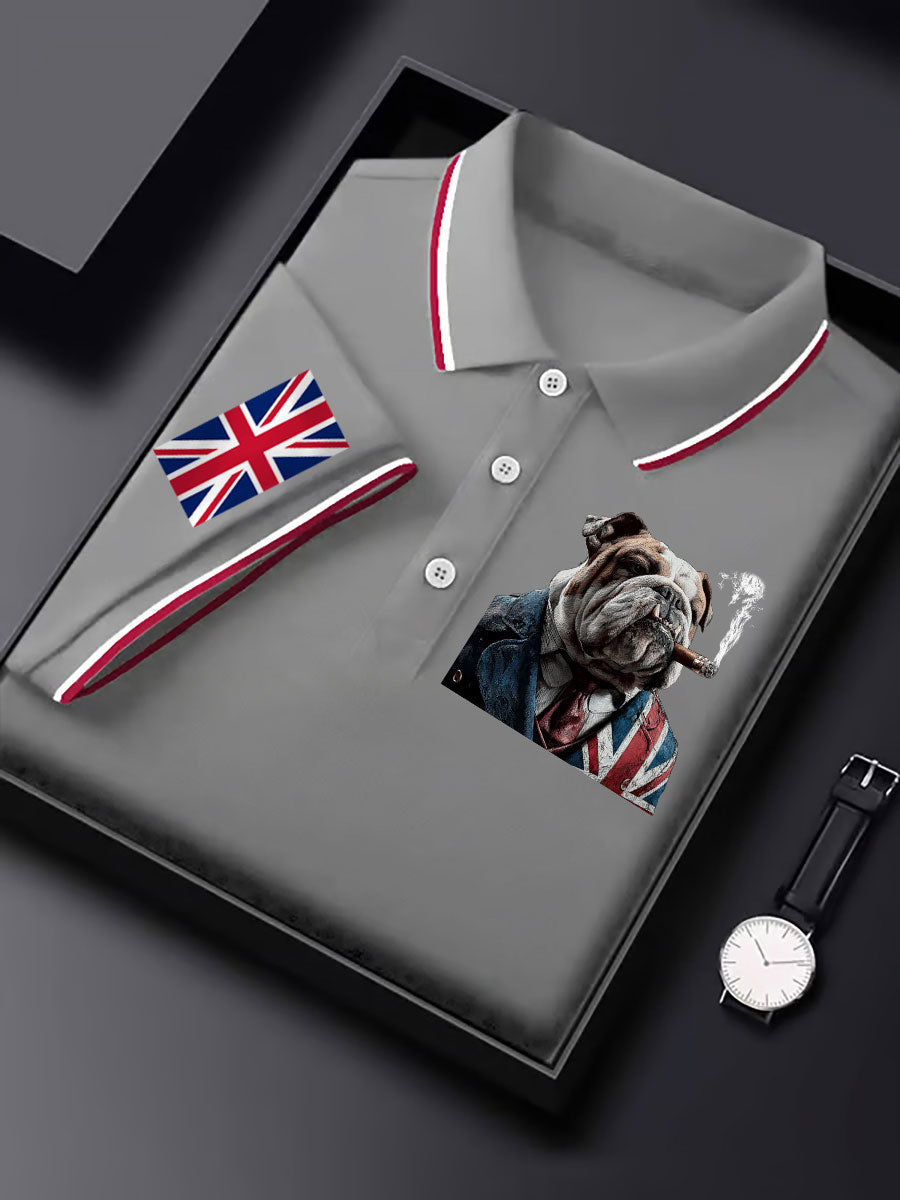 Men's Vintage England Flag Casual Shirt
