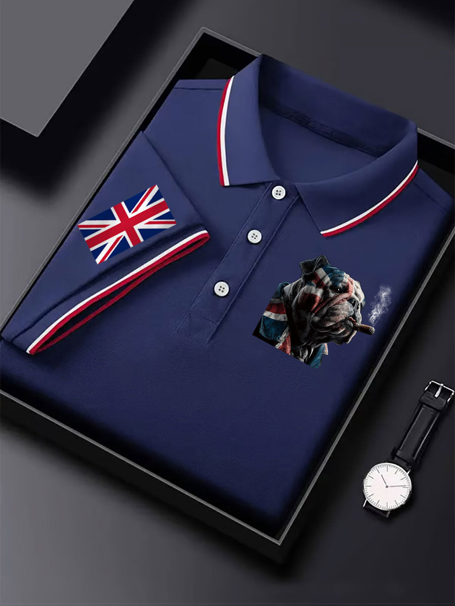 Men's Vintage England Flag Casual Shirt