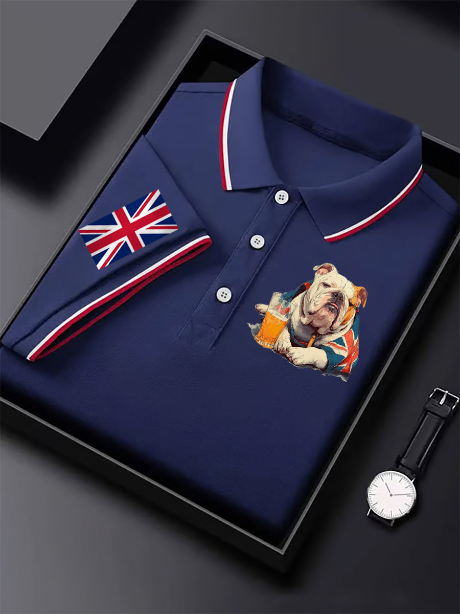 Men's Vintage England Flag Casual Shirt