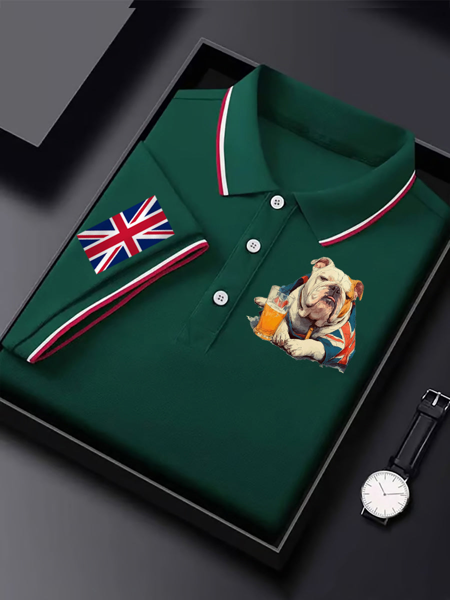 Men's Vintage England Flag Casual Shirt