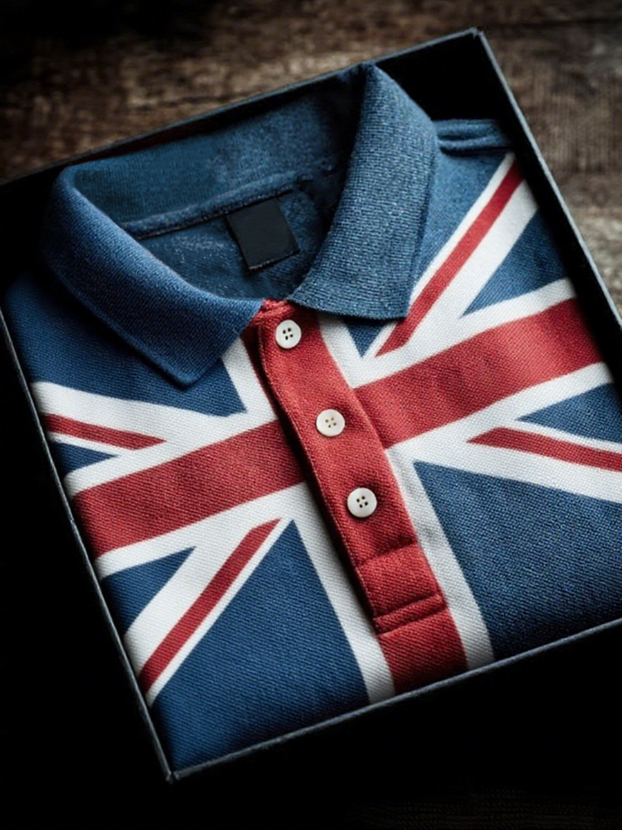 Men's UK Flag Design short sleeve shirt