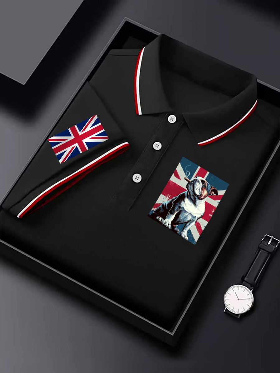 Men's Vintage England Flag Casual Shirt