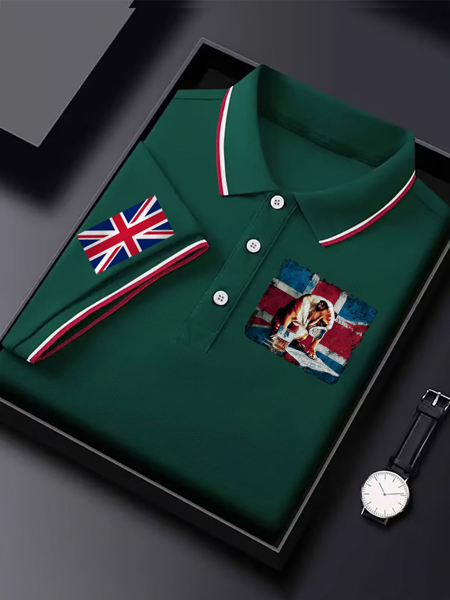 Men's Vintage England Flag Casual Shirt