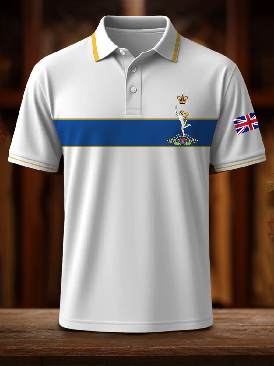 Men's Royal Corps Of Signals UK Falg Print Casual Top