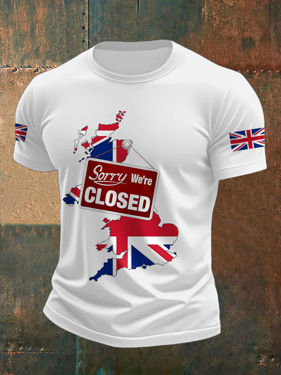 Men's UK Pride Flag Great Again Printed T-shirt