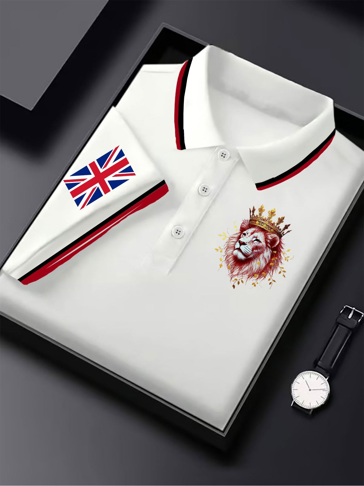 British business men's short sleeve shirt