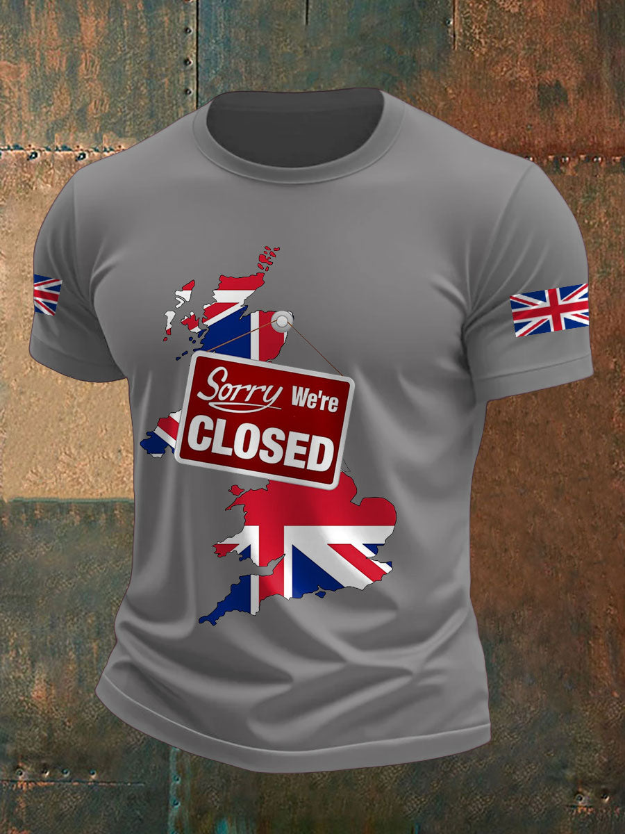 Men's UK Pride Flag Great Again Printed T-shirt