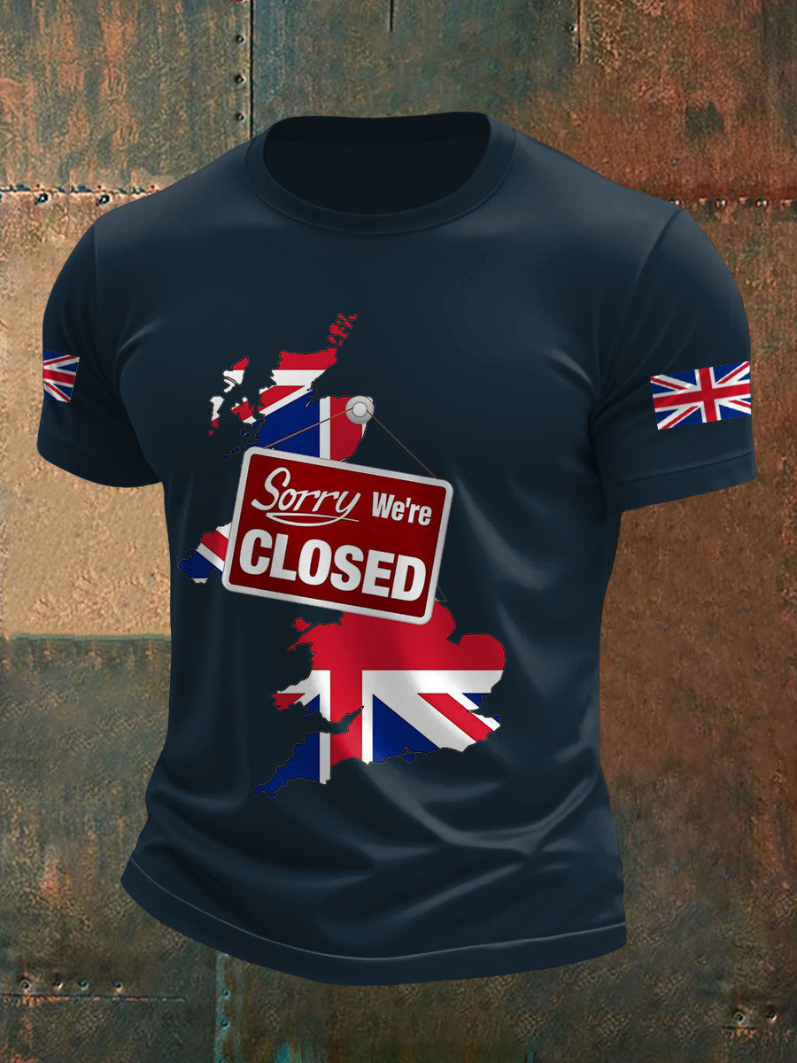 Men's UK Pride Flag Great Again Printed T-shirt