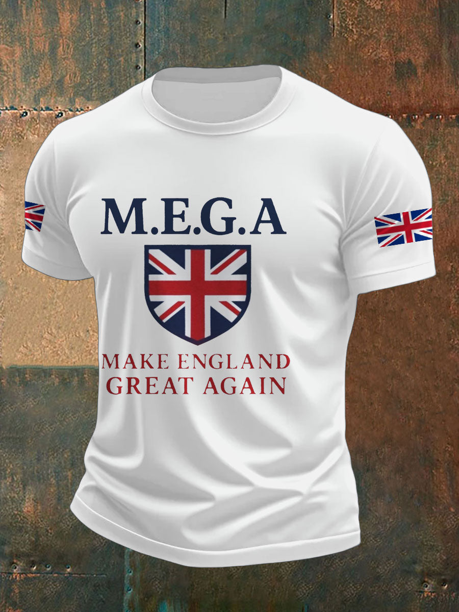 Men's UK Pride Flag Great Again Printed T-shirt