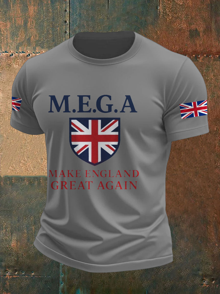 Men's UK Pride Flag Great Again Printed T-shirt