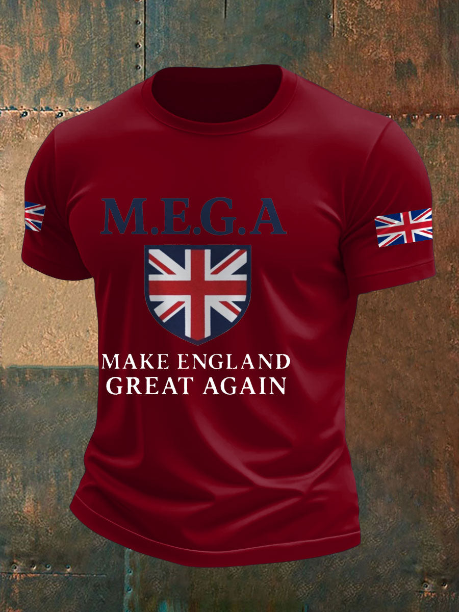 Men's UK Pride Flag Great Again Printed T-shirt