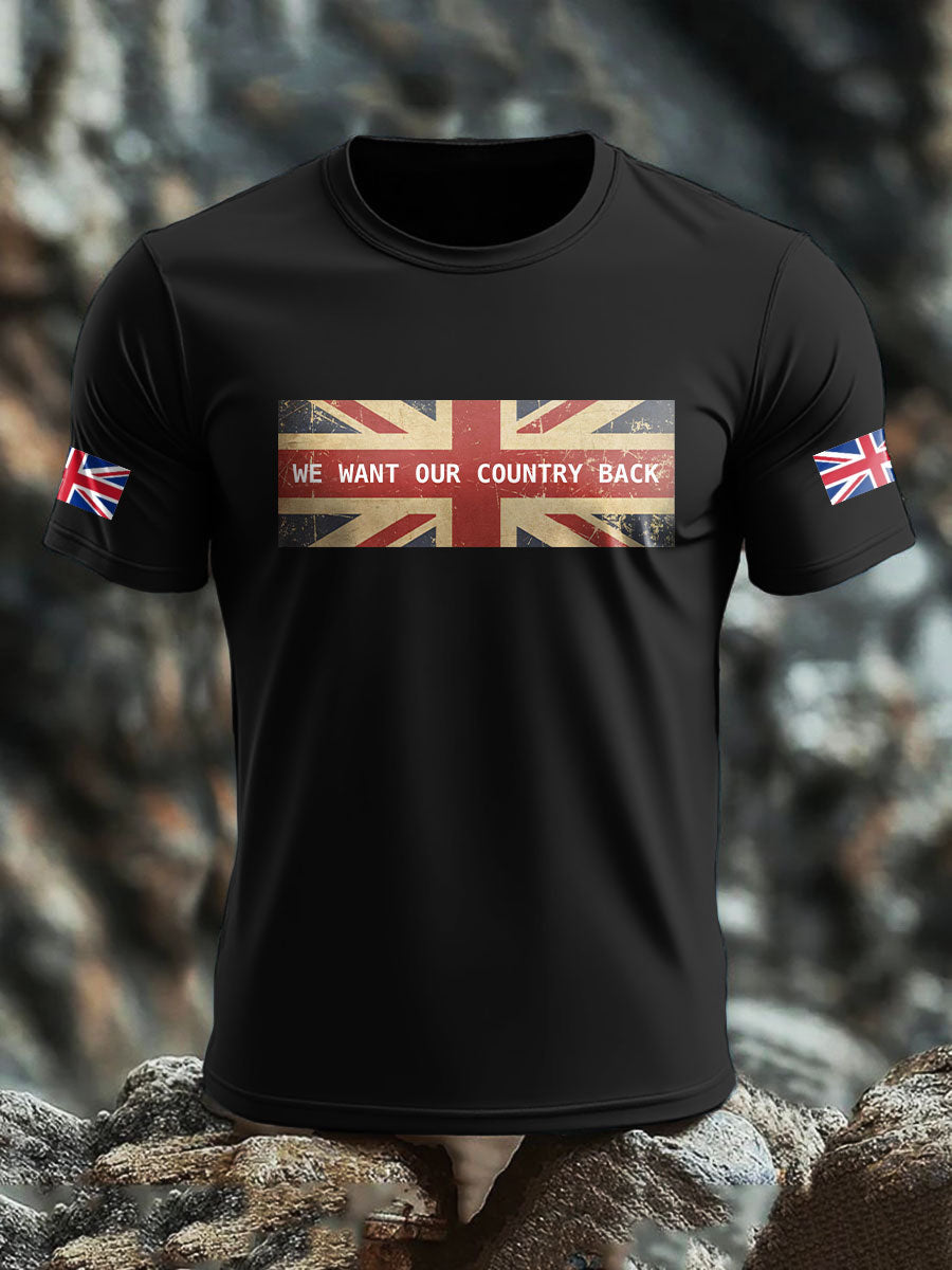 Men's UK Pride Flag Printed T-shirt