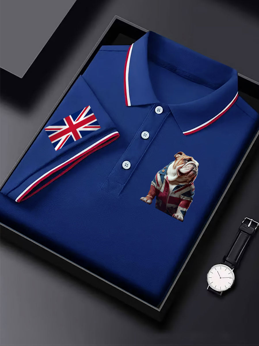 Men's Vintage England Flag Casual Shirt