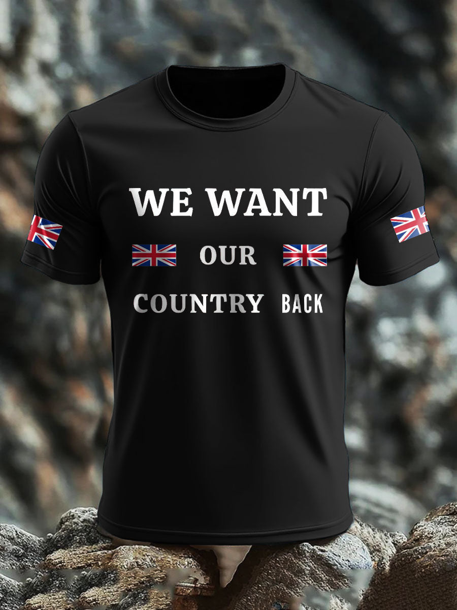 Men's UK Pride Flag Printed T-shirt