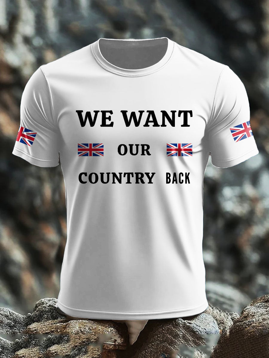 Men's UK Pride Flag Printed T-shirt