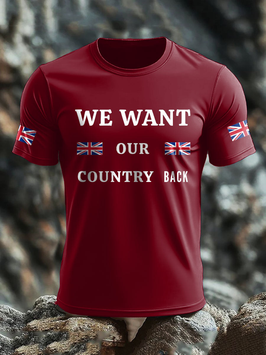 Men's UK Pride Flag Printed T-shirt