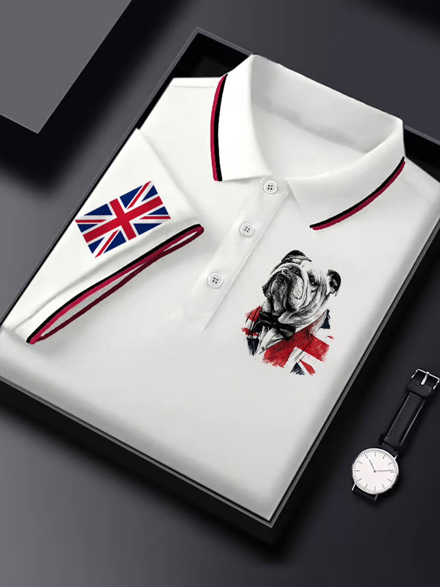 Men's Vintage England Flag Casual Shirt