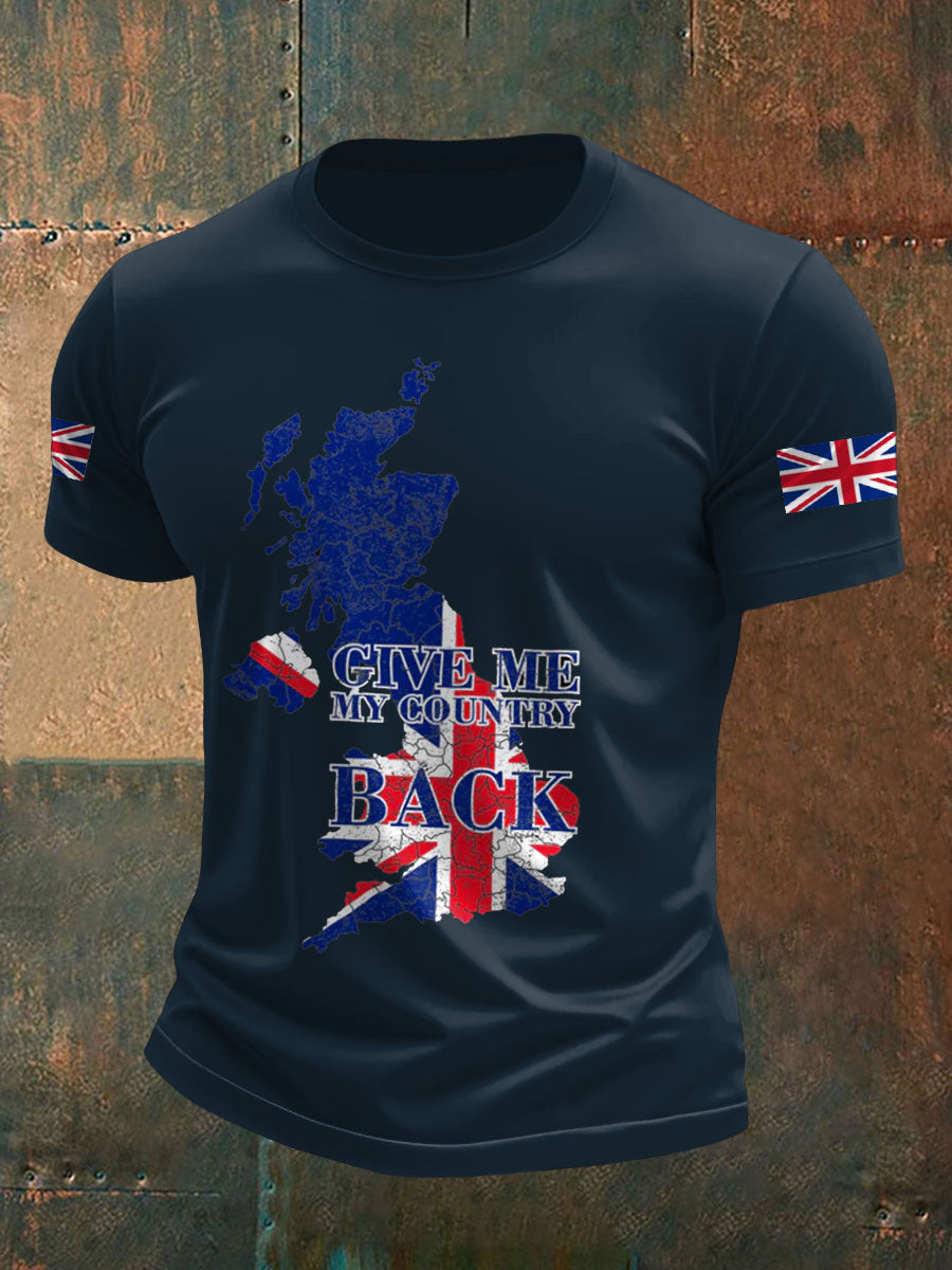 Men's UK Pride Flag Great Again Printed T-shirt