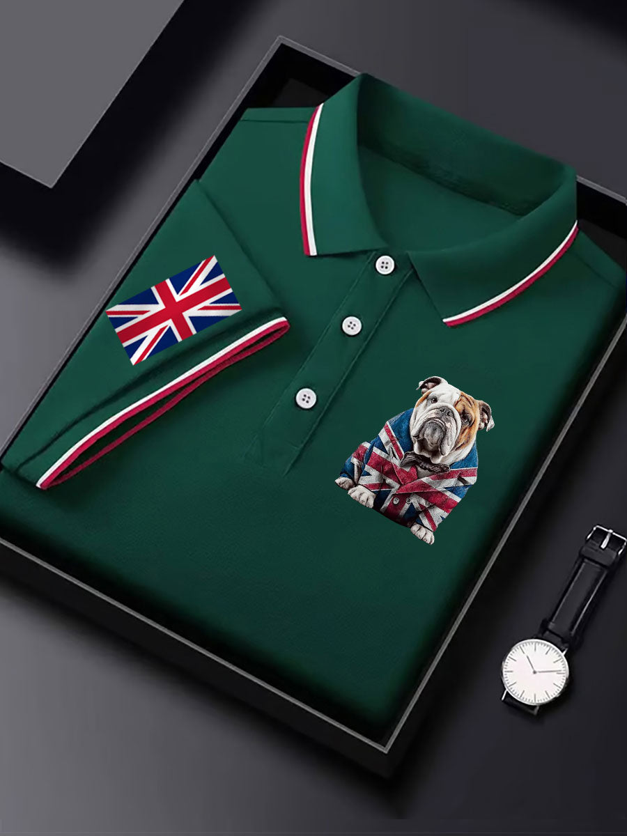 Men's Vintage England Flag Casual Shirt