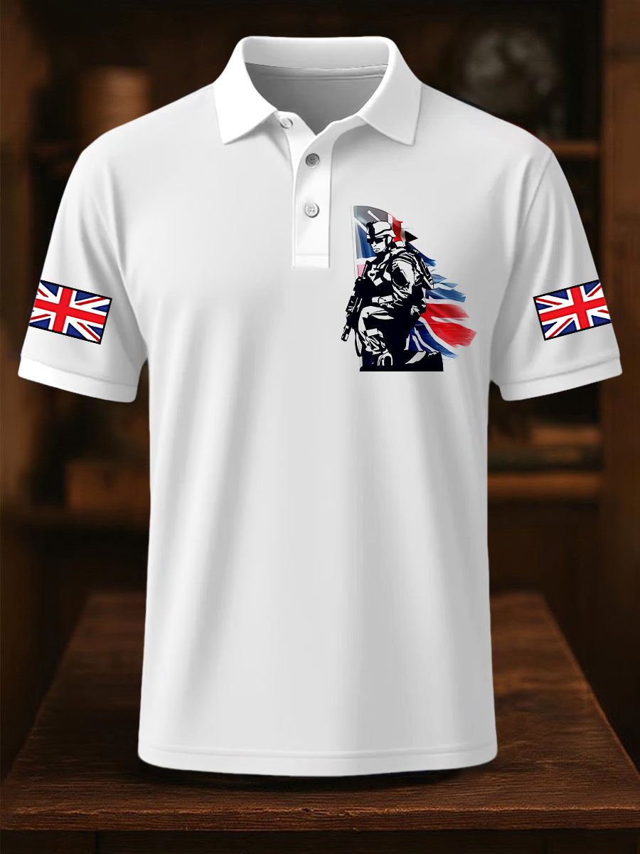 Men's Uk Patriot British Army Soldier Short Sleeve Top