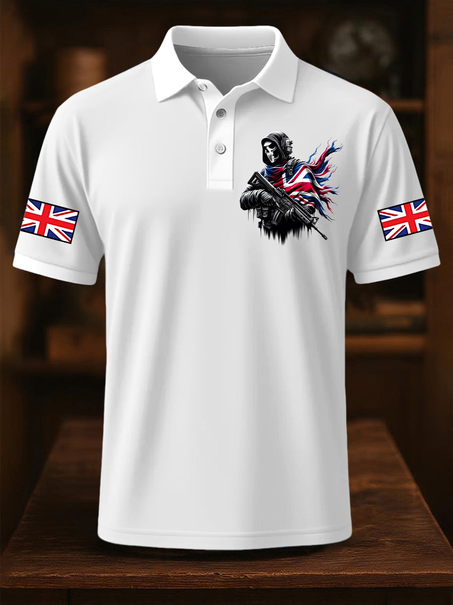 Men's Uk Patriot British Army Soldier Short Sleeve Top