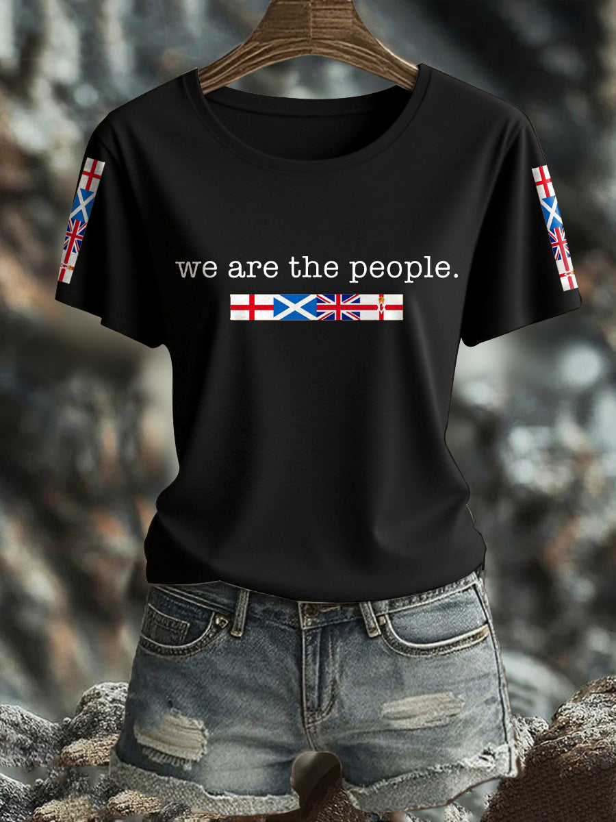 Women's UK Flag Pride Printed T-Shirt
