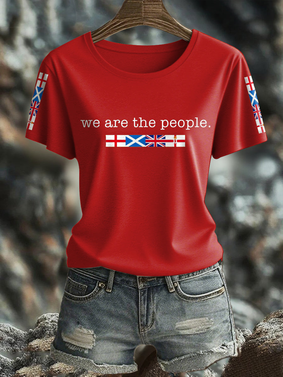 Women's UK Flag Pride Printed T-Shirt