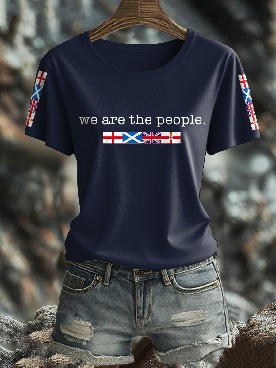 Women's UK Flag Pride Printed T-Shirt