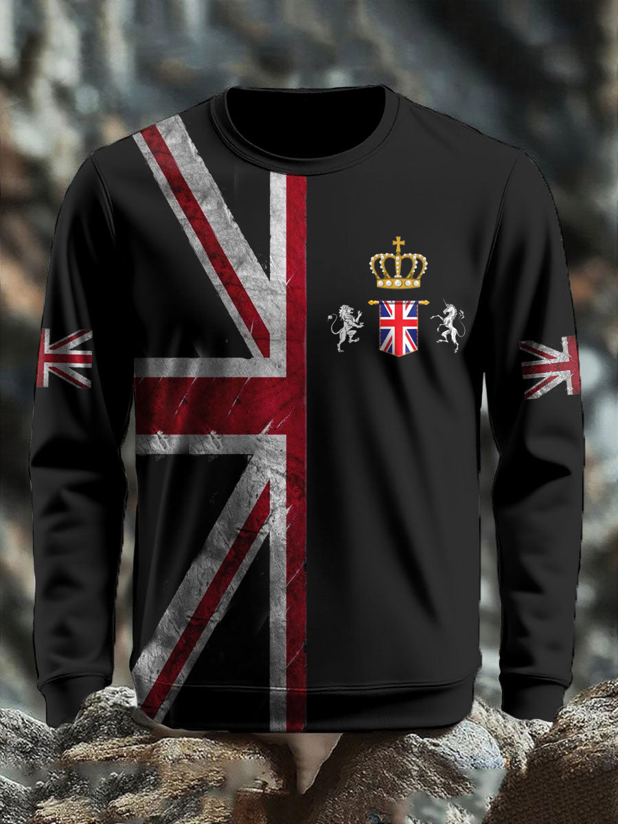 Men's UK Flag Printed Sweatshirt