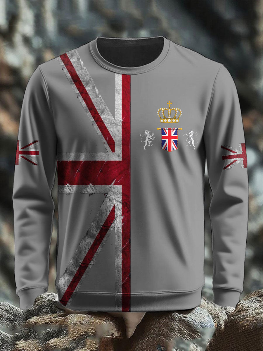 Men's UK Flag Printed Sweatshirt