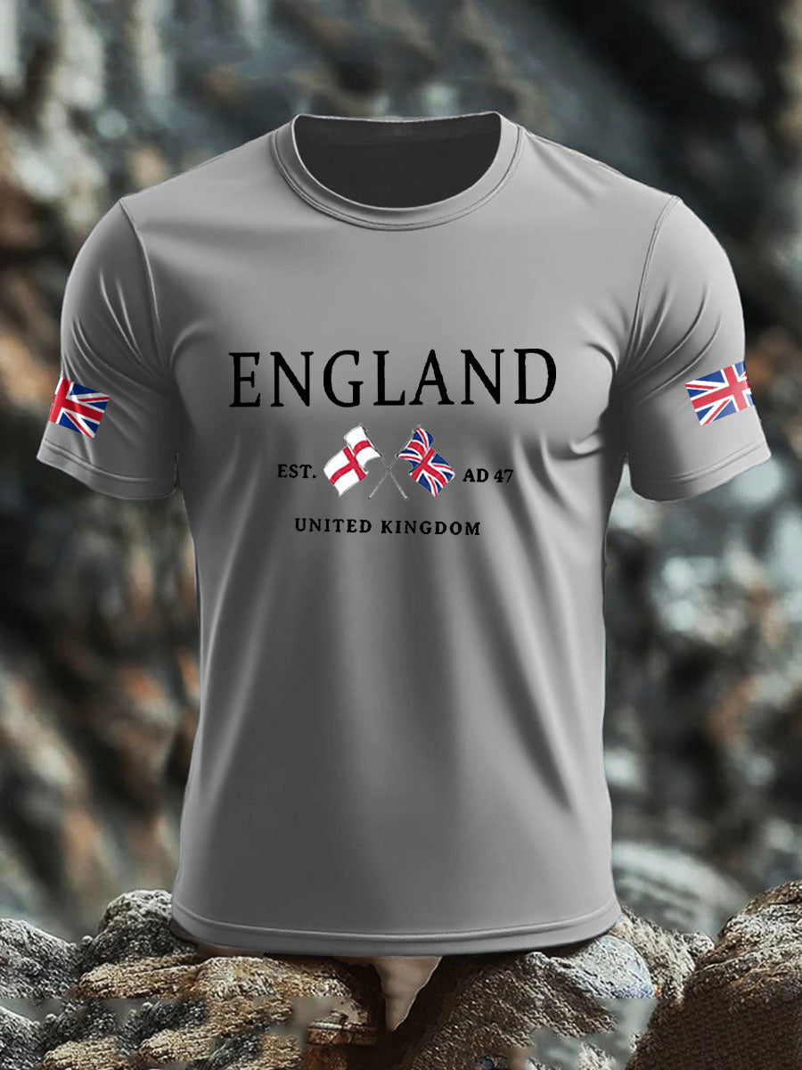 Men's UK Flag Printed T-shirt