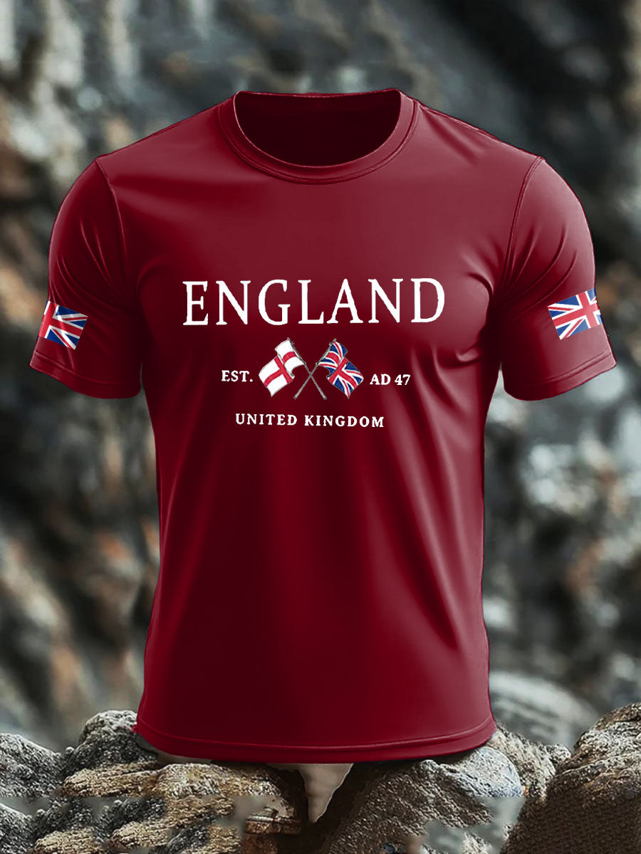 Men's UK Flag Printed T-shirt