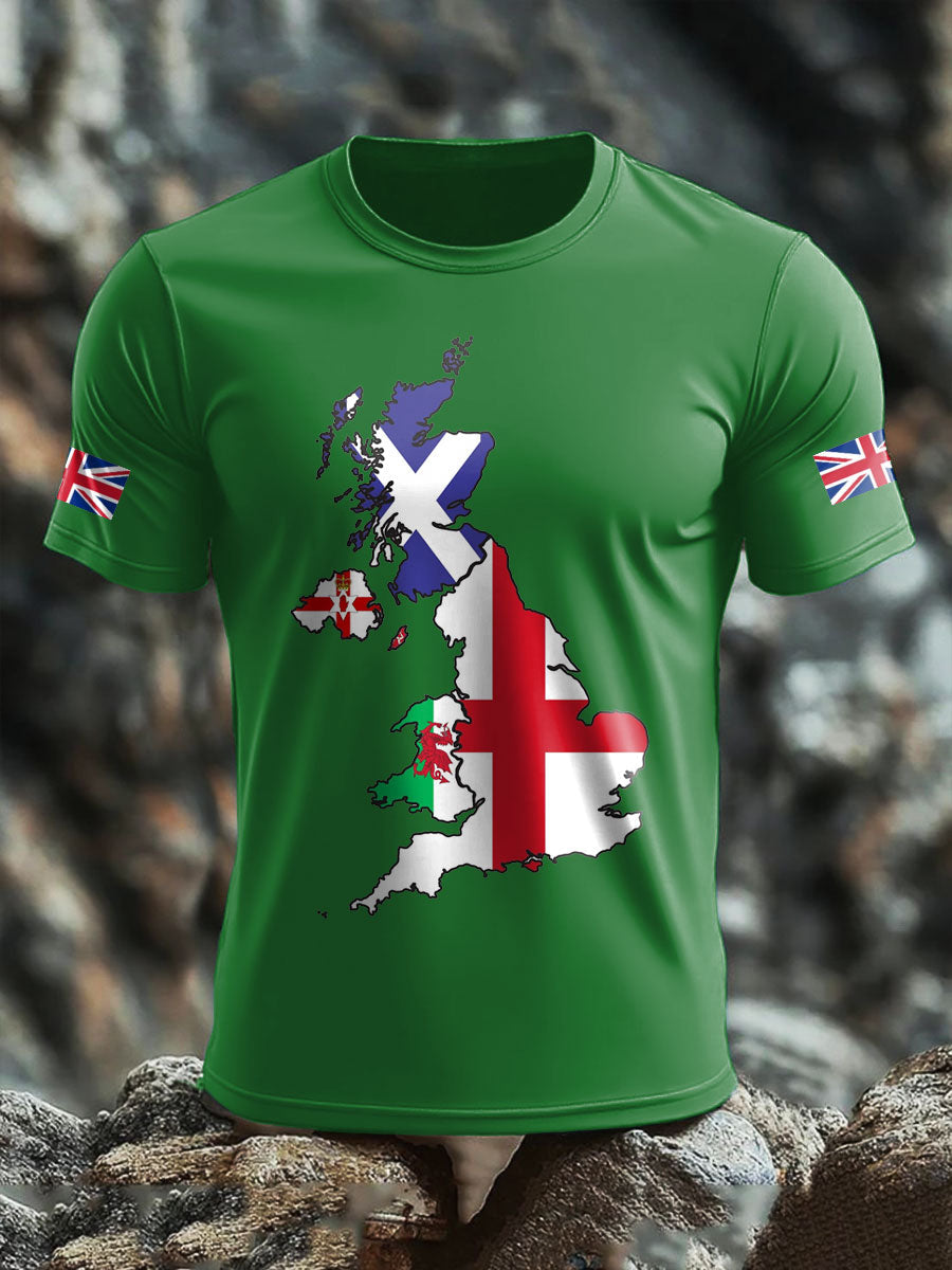 Men's UK Flag Printed T-shirt