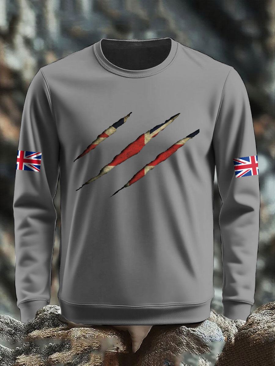 Men's UK Flag Printed Sweatshirt