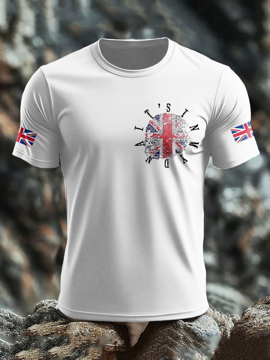 Men's UK Flag Printed T-shirt