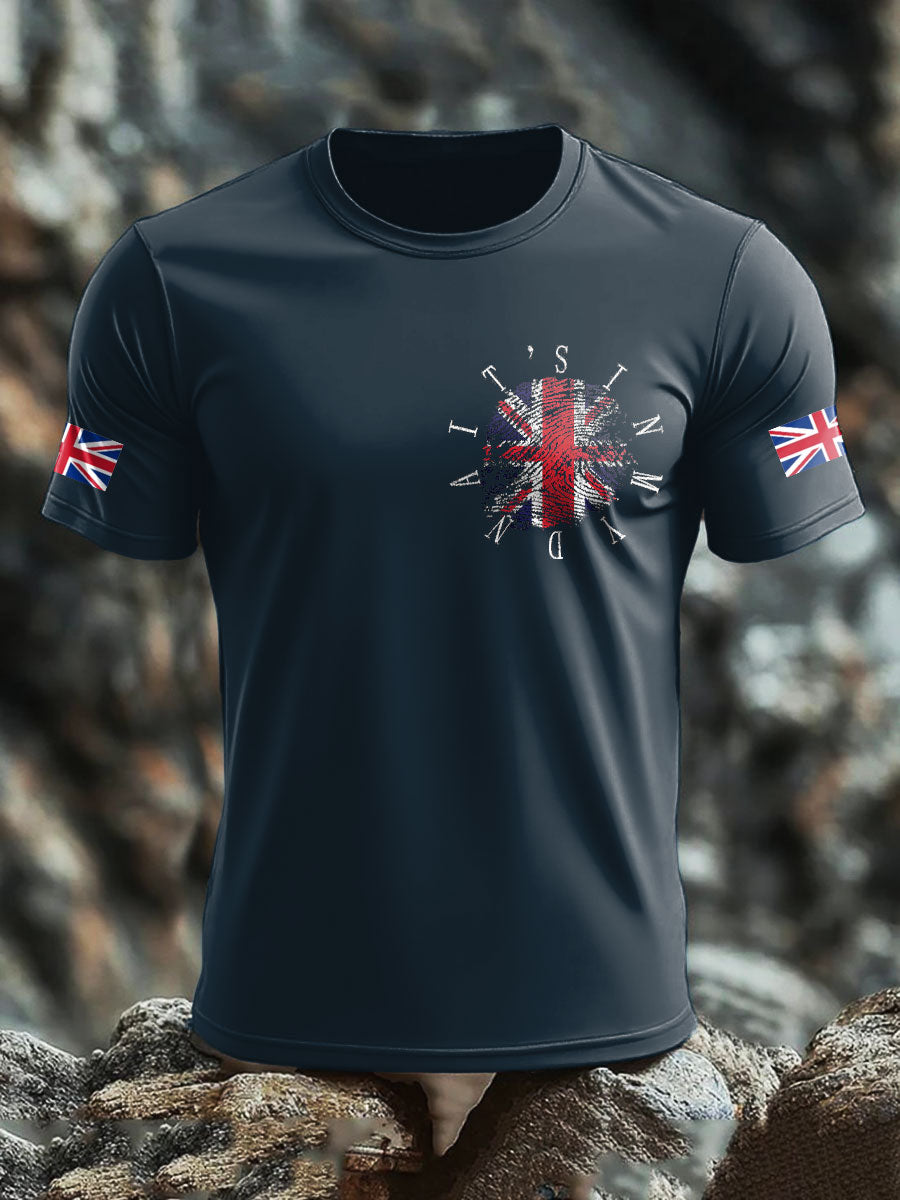 Men's UK Flag Printed T-shirt