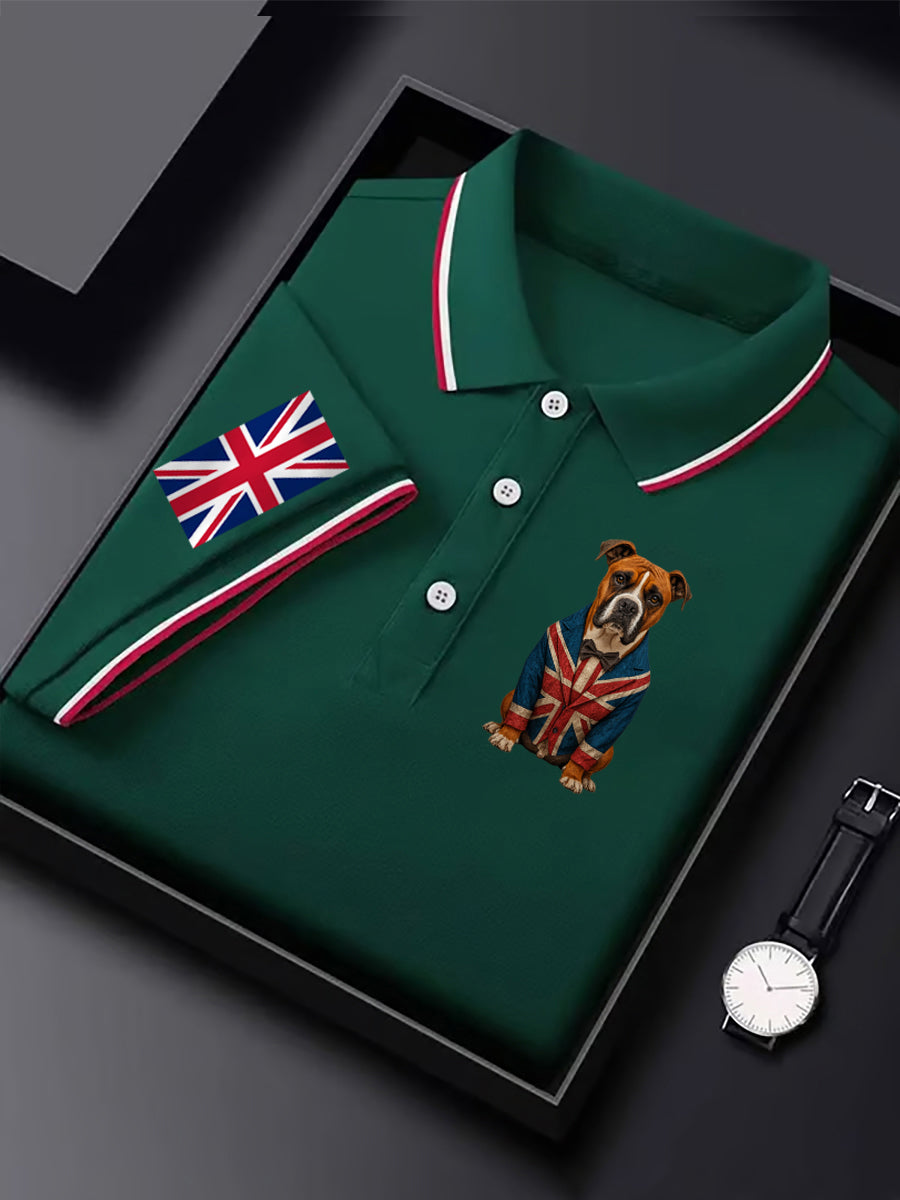 Men's Vintage England Flag Casual Shirt