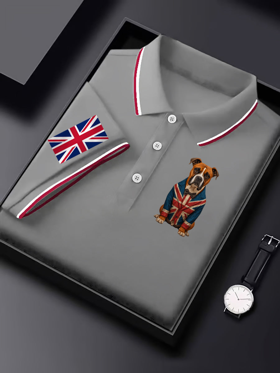 Men's Vintage England Flag Casual Shirt