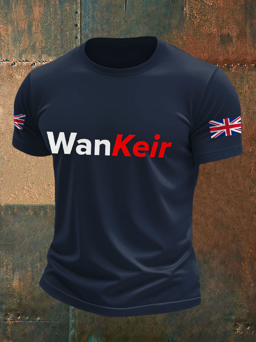 Men's UK Flag Funny Printed Casual Tops