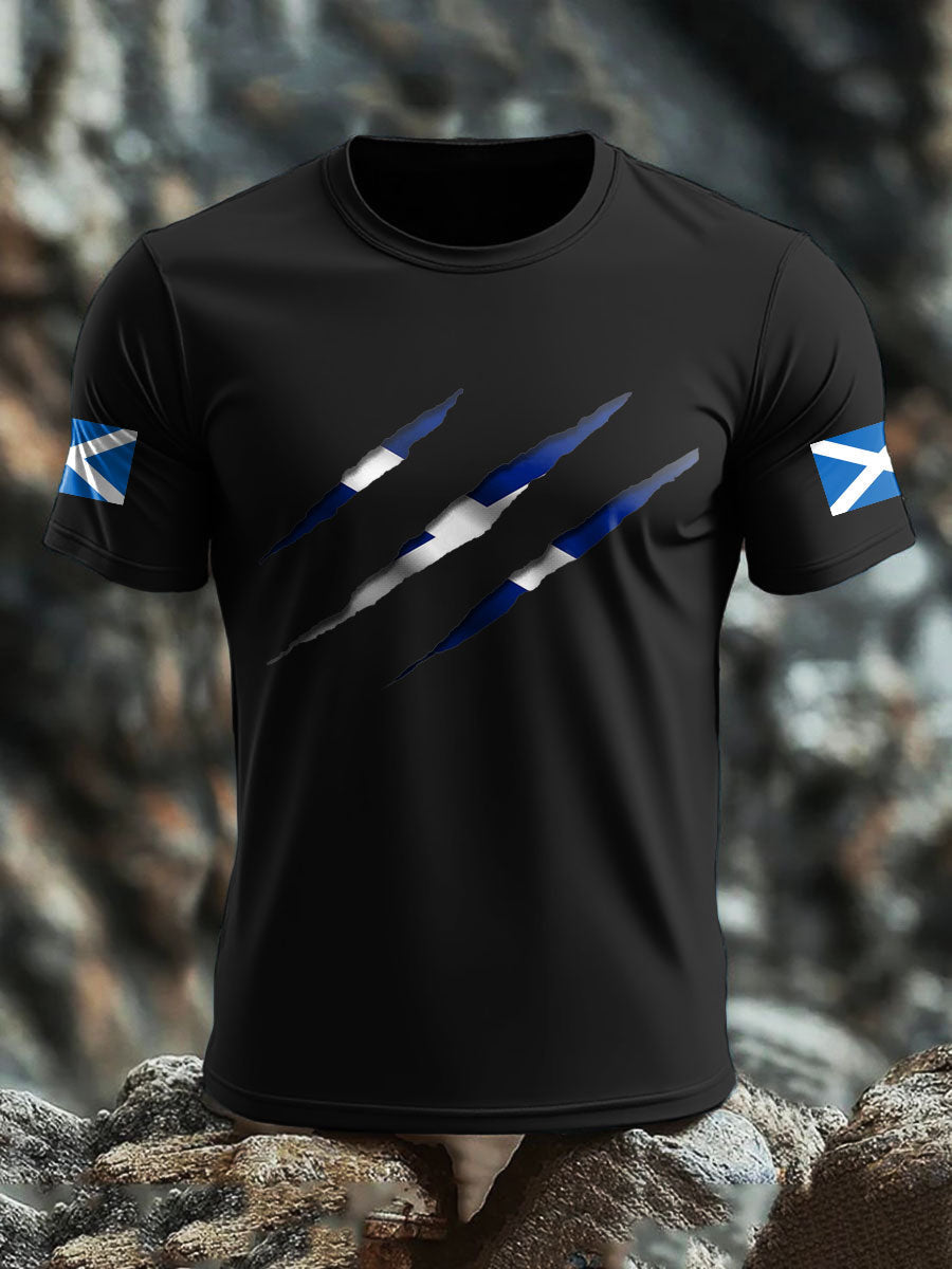 Men's Scotland UK Flag Printed T-shirt