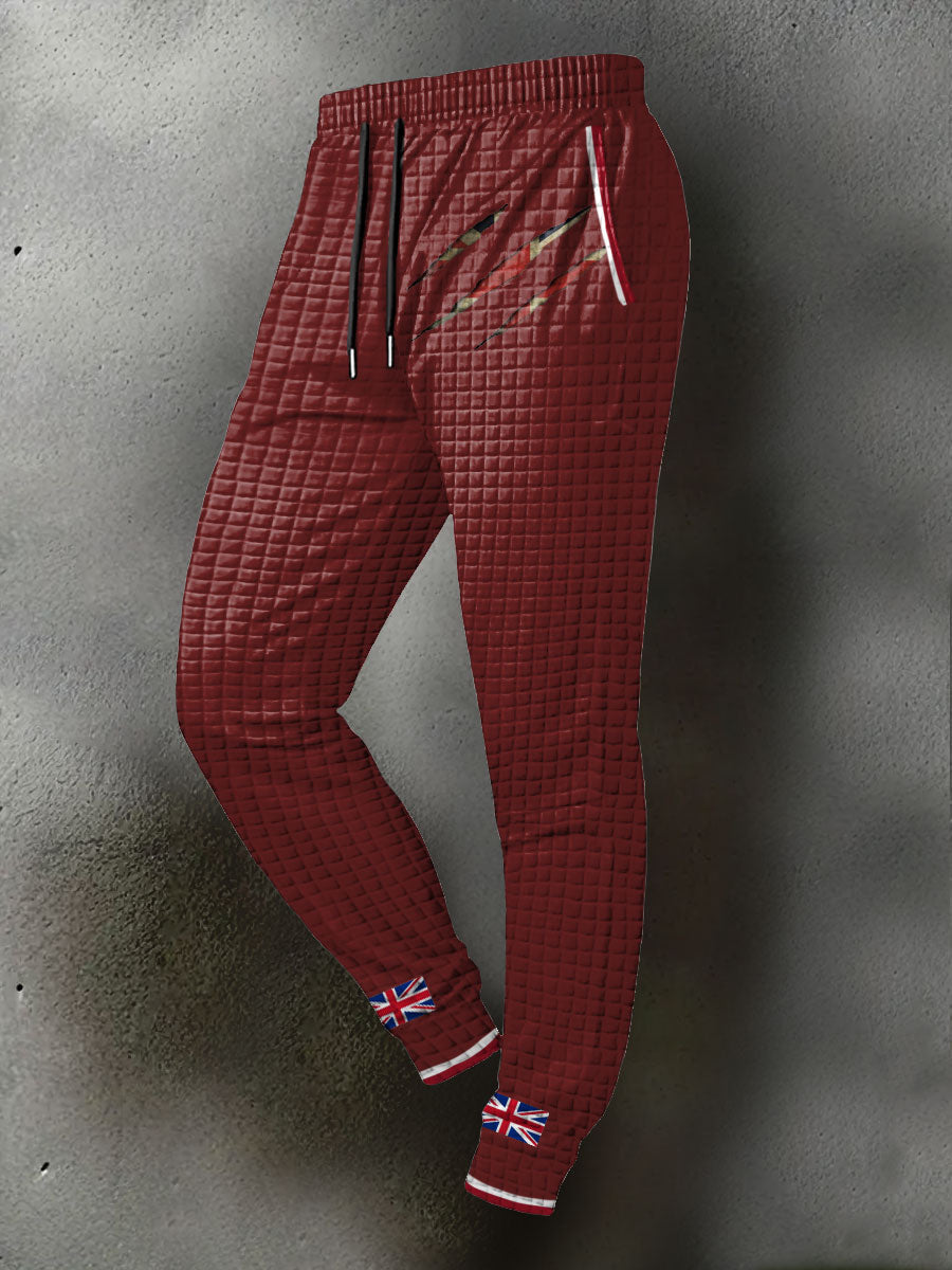 Men's UK Flag Printed Long Pants